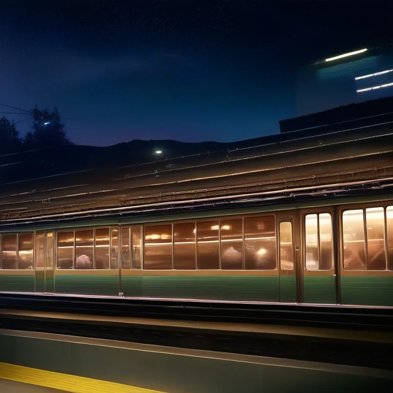 A Subway Platform Empty In The Small Hours, Matte Painting,...