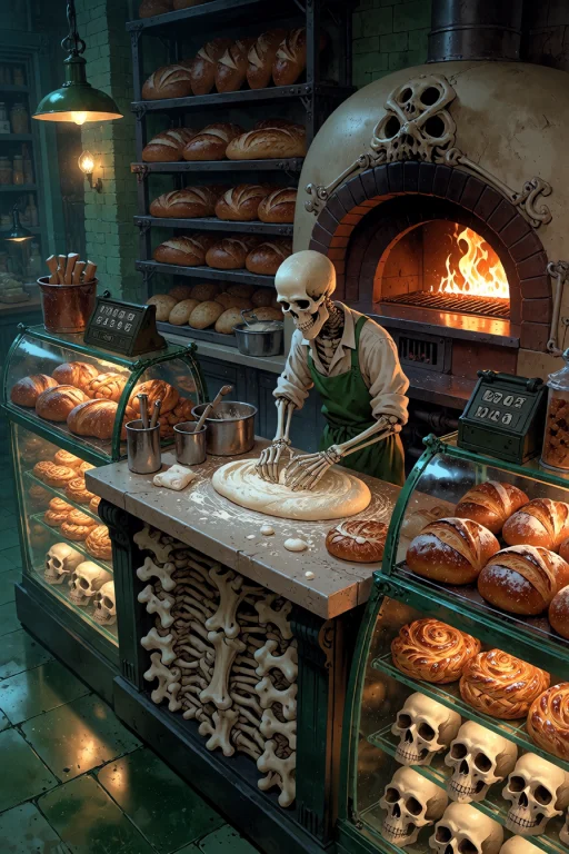 , Boneswm, An Artisan Bakery With A Counter Of Polished Pelv...