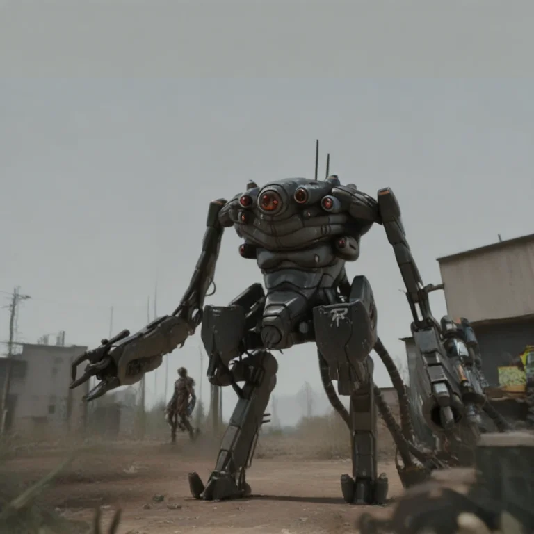 Matrsent,robot,tentacles, D9exo, Mecha, Arm Cannon, Outdoor,...