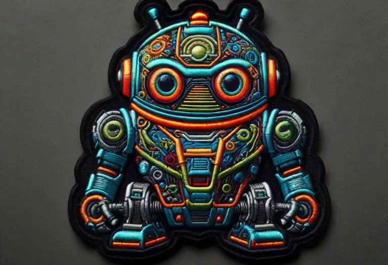 Giant Robot,ral-embroideredpatch,high Quality, Masterpiece,...