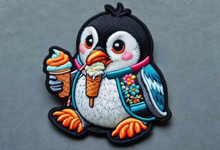 Ral-embroideredpatch Detailed Embroidered Patch Of A Chibi P...