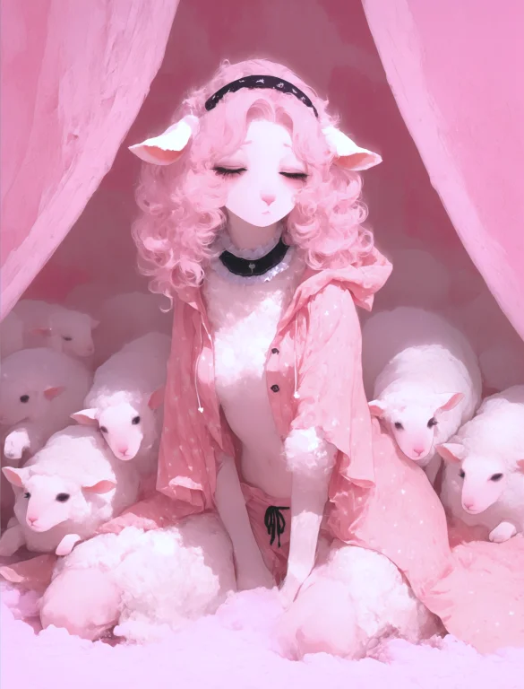 Cutesy-twoaged Up, Cutesy-one0.45, Long Eyelashes, Sheep, Al...