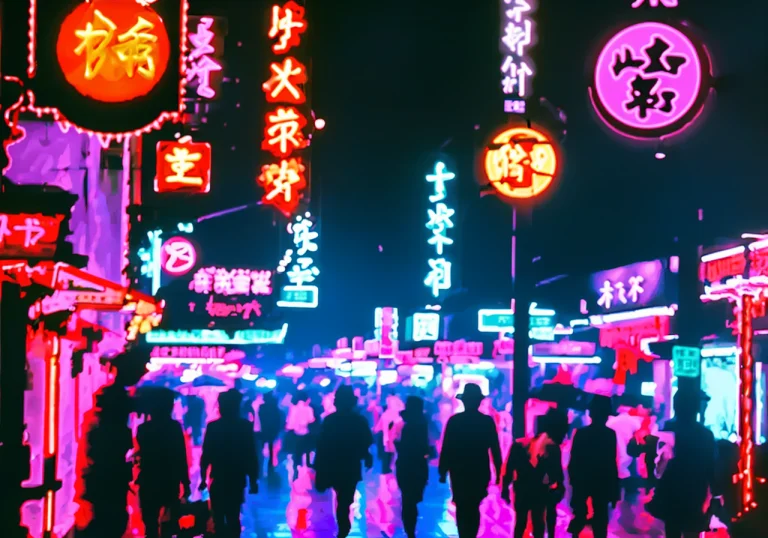 Kanji, War In Heaven, Neon Street, Interdimensional Toky In...