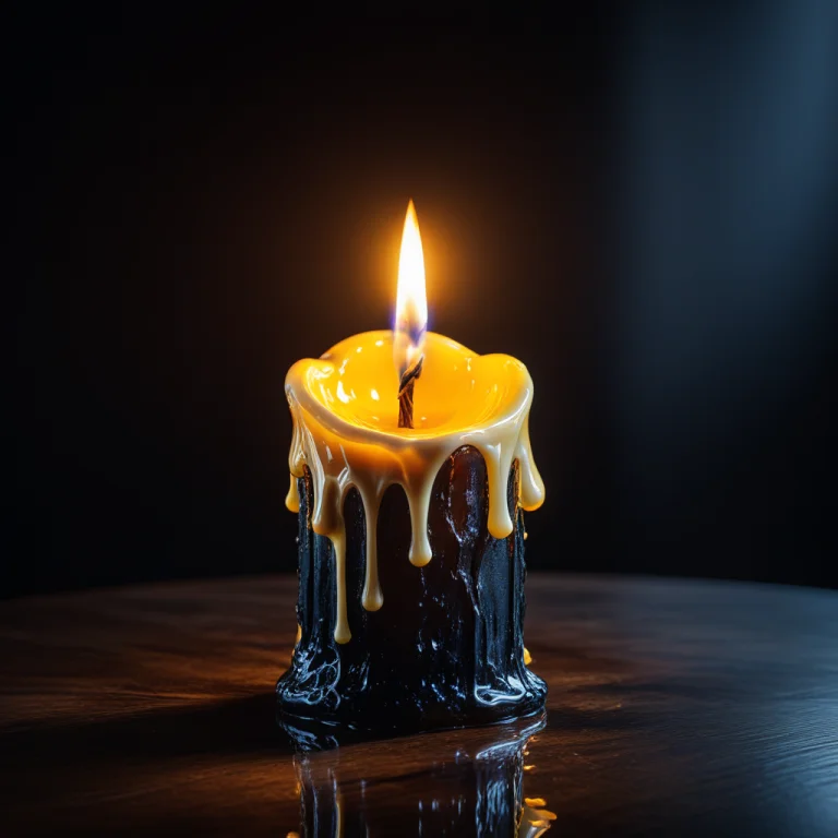 Smooth Quality,melting Candle In The Shape Of A Human Figure...