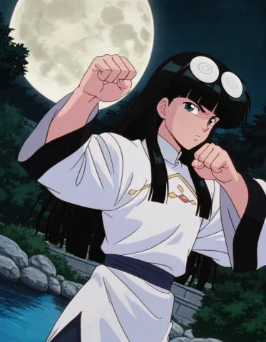 Stable Diffusion Male Anime Portrait Prompt — Stable Diffusion AI Prompt: 1boy, male focus, Mousse, black hair, long hair, blunt bangs, eyewear on head, w...