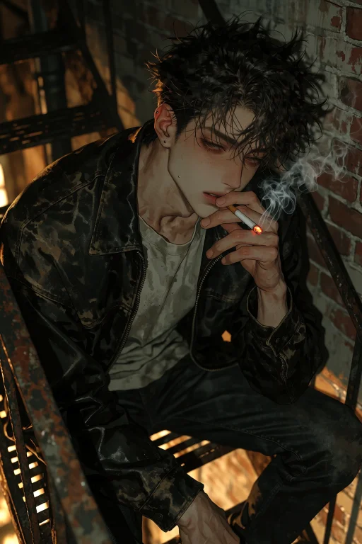 Highres, Absurdres,p41m0nk1, Newest A Young Man With Tousled...