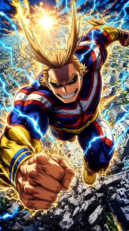 Score9, Score8up, Score7up, Sourceanime, 1male, All Might My...