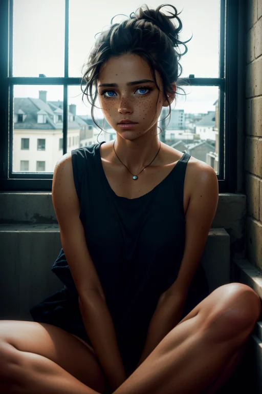 An Award Winning Photo Of A Beautiful Exhausted Tan Skin Wom...
