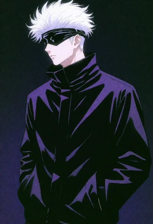 90smelancholy, Retro, The Image Depicts Gojou Satoru A Calm,...
