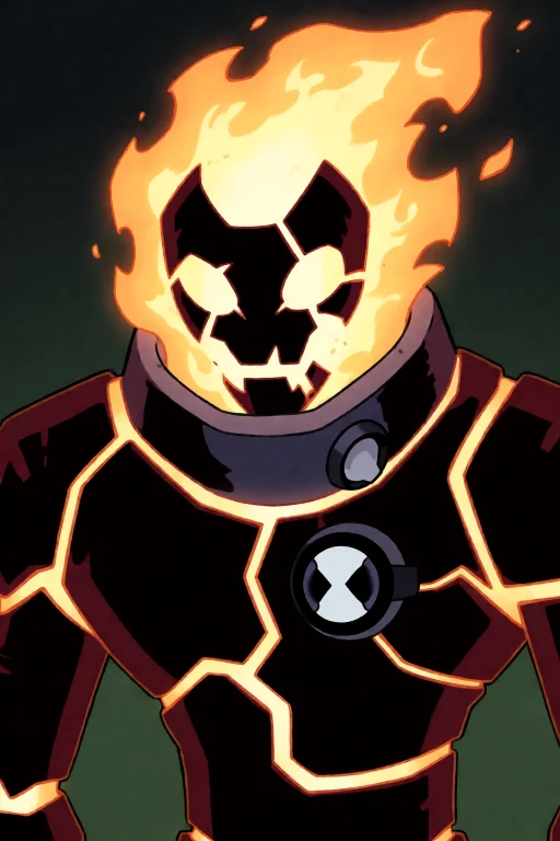 Hatsunemiku, As A Pyronite Alien Creature From Ben 10.