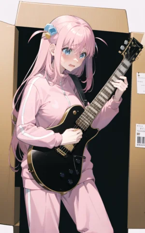 Masterpiece,best Quality,1girl,solo, Hitori Bocchi,pink Hair... — Stable Diffusion AI Prompt: masterpiece,best quality,1girl,solo, hitori bocchi,pink hair,cube hair ornament,...