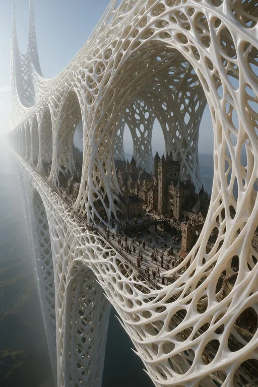 Dcanchfutre. A Colossal, Surreal Bridge-like Structure Craft...