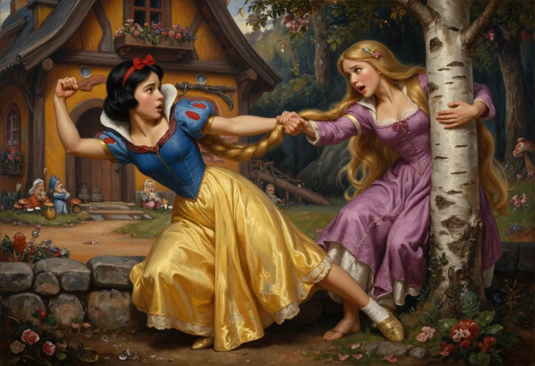 Detailed Classical Oil Painting With A Refined Traditional F...