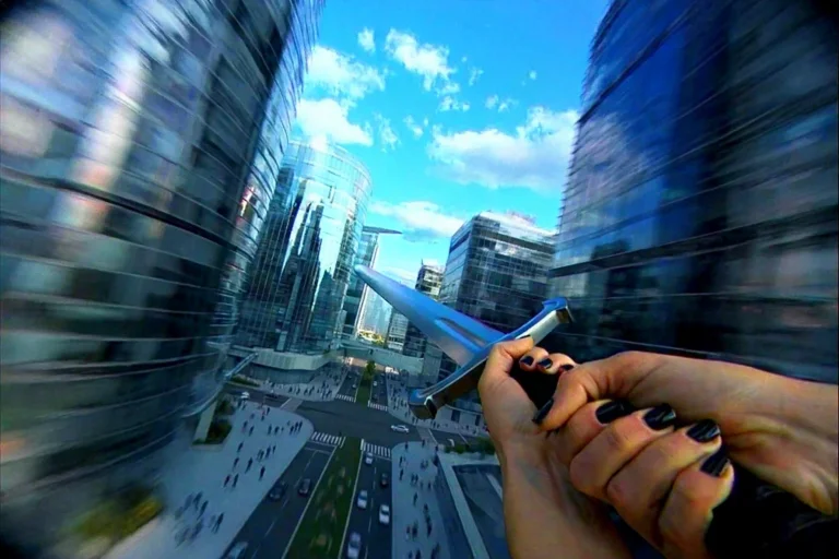 Mvc5000, First Person Of View. Womans Hands With Black Nailp...