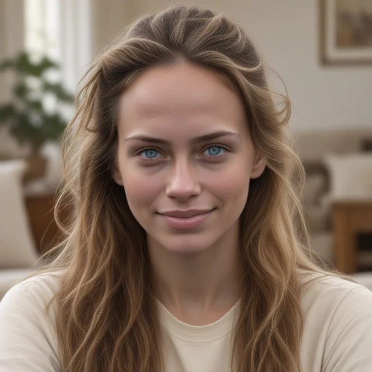 Alinaxyz, Woman, Chest-up Portrait, Front View, Natural Smil...