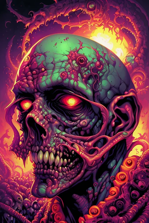 Amazing Zombie, Bad Dream Vision Perfect Art, 64k Ultra Hd1....