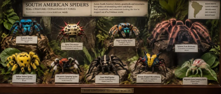 Diorama Of The Various South American Furry Andor Colorful S...