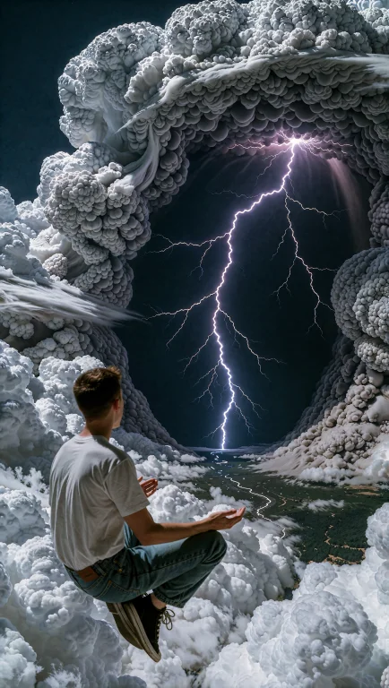 Dcvstexp. Cinematic High-altitude Shot From Deep Inside A Co...