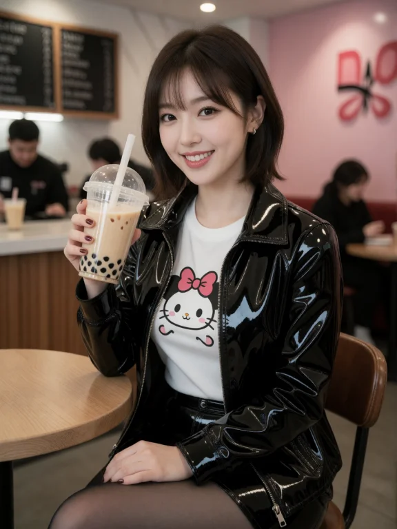 Cinematic, Ultra-realistic Photo, Latexworld A Stylish K-pop...