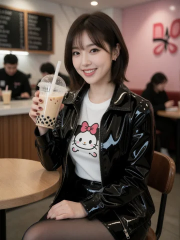 Cinematic, Ultra-realistic Photo, Latexworld A Stylish K-pop... — Stable Diffusion AI Prompt: Cinematic, ultra-realistic photo, LatexWorld A stylish K-POP idol in a glossy bl...
