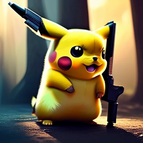 Ultra Realistic Pikachu With A Gun, 3d, Fantasy, Artstation,... — Stable Diffusion AI Prompt: ultra realistic pikachu with a gun, 3d, fantasy, artstation, unreal engine, art...