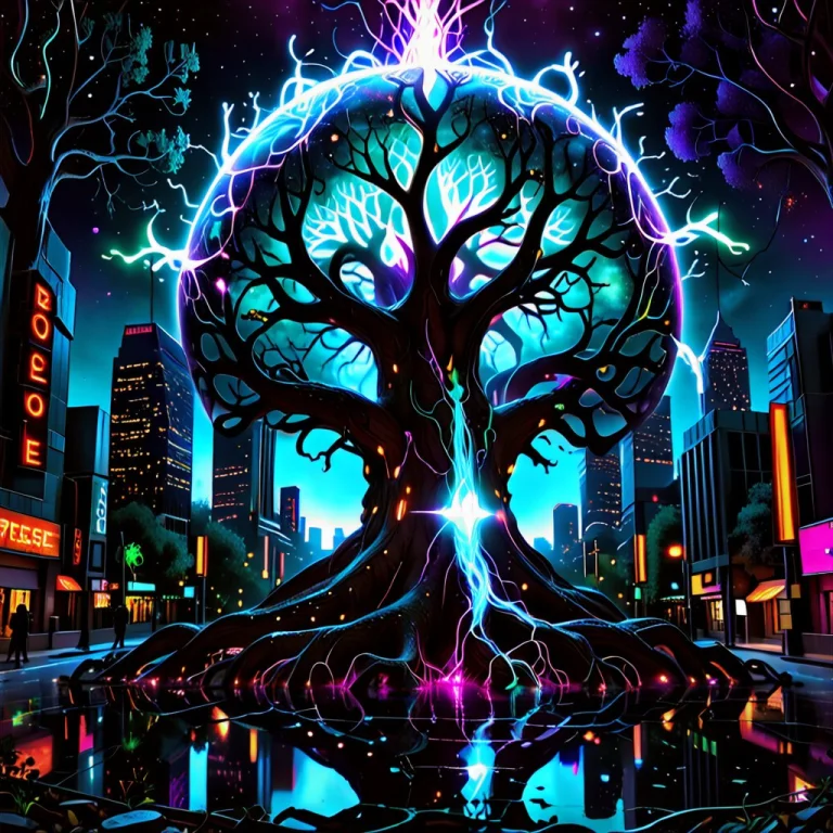 Masterpiece, Breathtaking Surreal Cinematic Night Scene, A C...