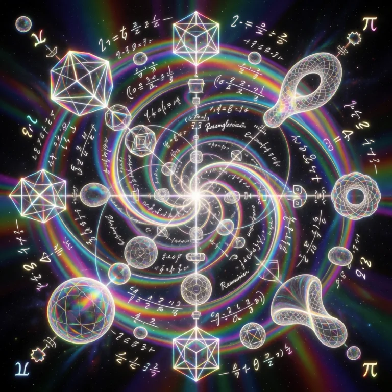 Digital Psychedelic Fractal Art, Neon Mathematical Visualiza...