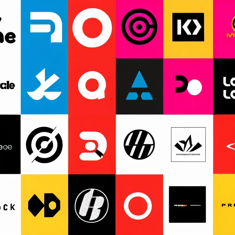 Small Collection Of Different Logos On A White Background, P...