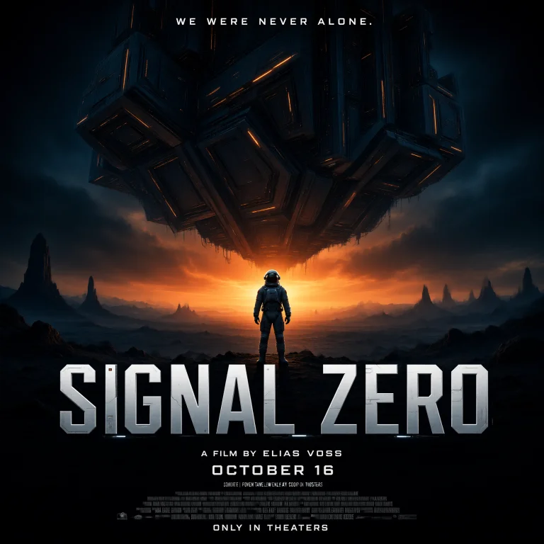 Create A Theatrical Science-fiction Movie Poster Titled Sign...