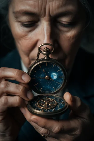 Photographic Macro Concept Portrait, Extreme Close-up Of A 5... — Stable Diffusion AI Prompt: photographic macro concept portrait, extreme close-up of a 52-year-old watchmake...