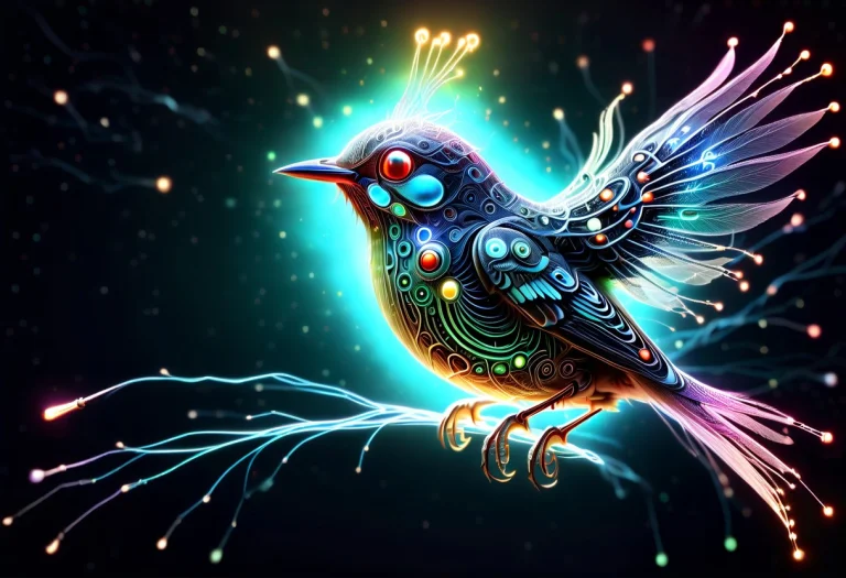 Photo-realistic An Elegantly Detailed Space Age Robotic Lumi...