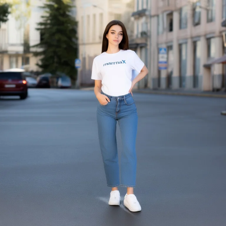 Marinax, A Full Body Photo Of A Young Woman Wearing Jeans An...