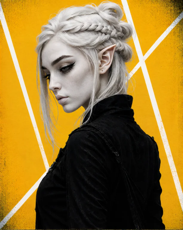 Yfg-thorn Style An Elf Stands In Three-quarter View Body Ang...