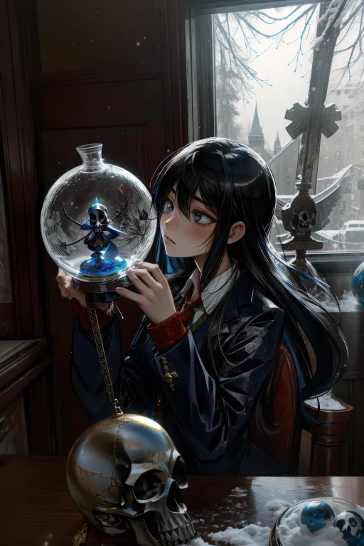1girl, Loraanirl0.8 Anirl, Symbolism Art Stylized By Edvard...