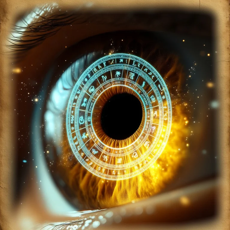 A Stunning Macro Photography Shot Of A Human Eye. The Iris I...