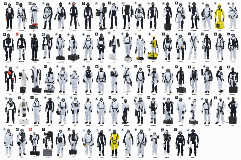 Assorted Halomk55 Hazmat Workers