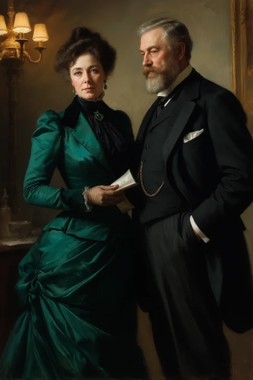 In The Style Of John Singer Sargent, Three-quarter Edwardian...