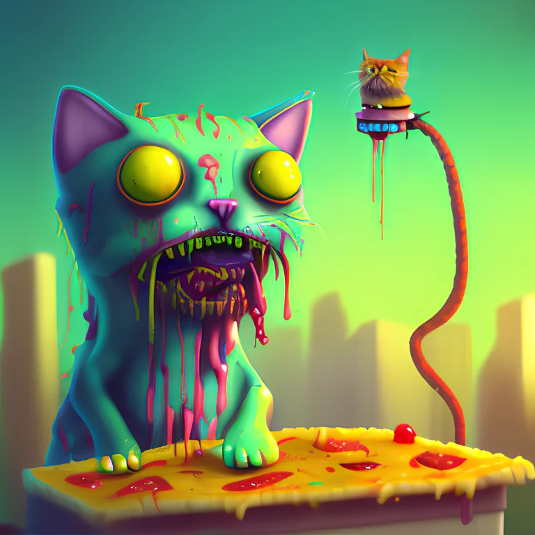 Cat In City, Foodcrit, Shocked Eyes, Long Whiskers, Horror,...