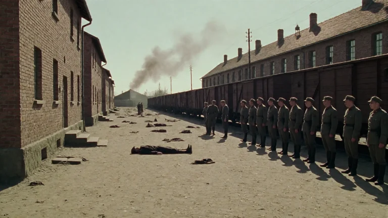 Pnst2002, A Lone Figure Lies Motionless On Dusty Ground Betw...