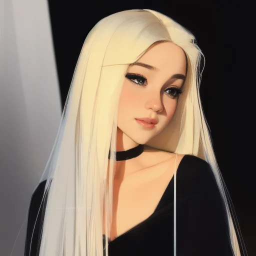 Samdoesarts Style Beautiful Feminine Face Portrait Of Young...