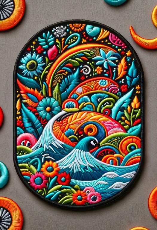 Wallpaper Style, Illustration Ral-embroideredpatch