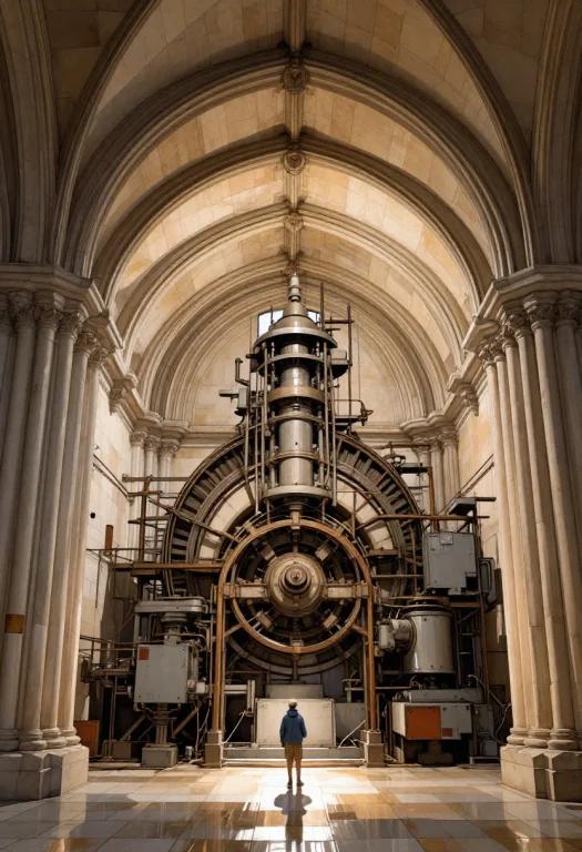 A Titanic Vault Chamber Rises Beneath A Cathedral-like Arch,...