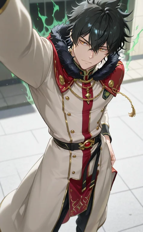 Solo, View From Above, 1boy, Yuno, Yuno, Black Hair, Hair Be...