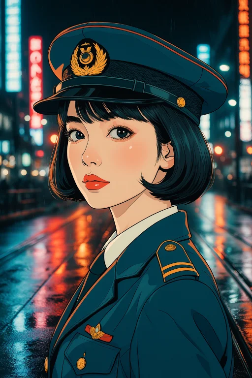 Studio-grade Anime Illustration Layered Over Photographed Re...