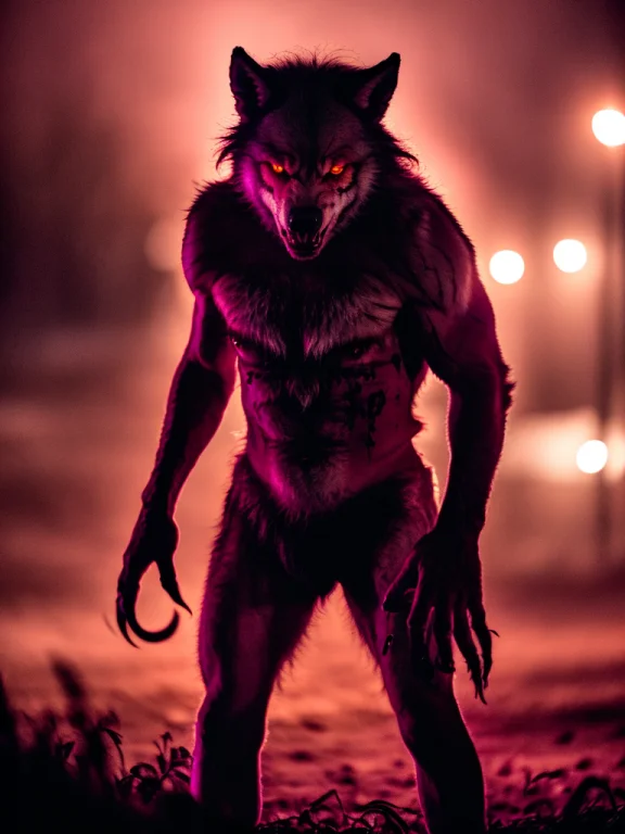 Professional Photograph Of A Bloodied Werewolf From The Fron...