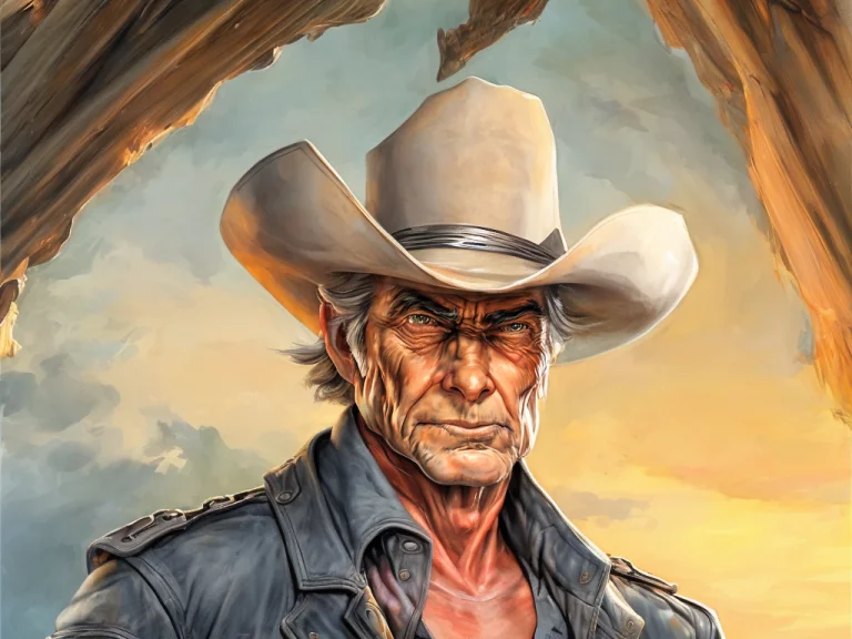 A Fine Detailed Close Up Of An Old West Cowboy Scg768-bliss