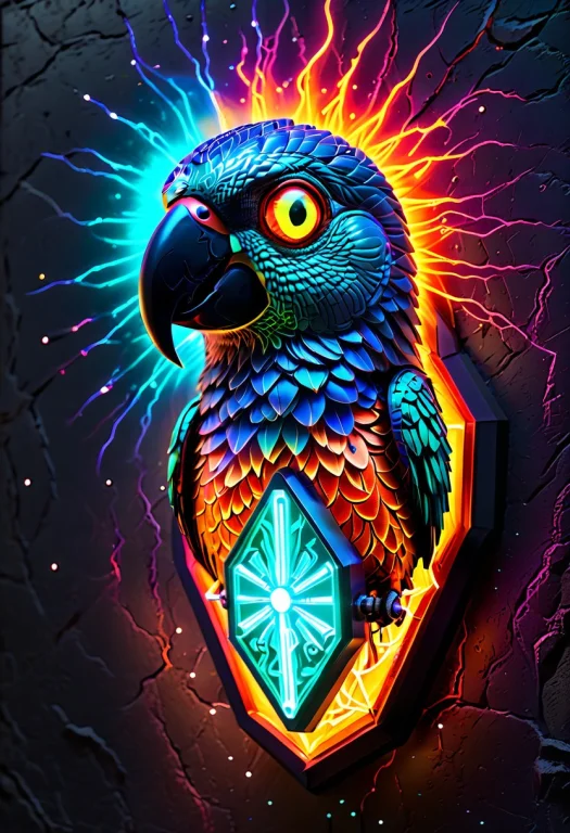 Biolumens, Bioluminescent Glow, Cosmic Nebula Light, Hexagon...