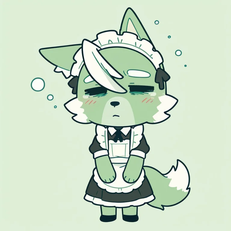 Masterpierce,mr.wolfgangcafe Animal,furry,chibi,wolf,solo,ma...