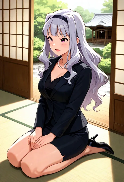 Masterpiece, 1girl, Idolmaster, Shijou Takane, Black Blouse,...