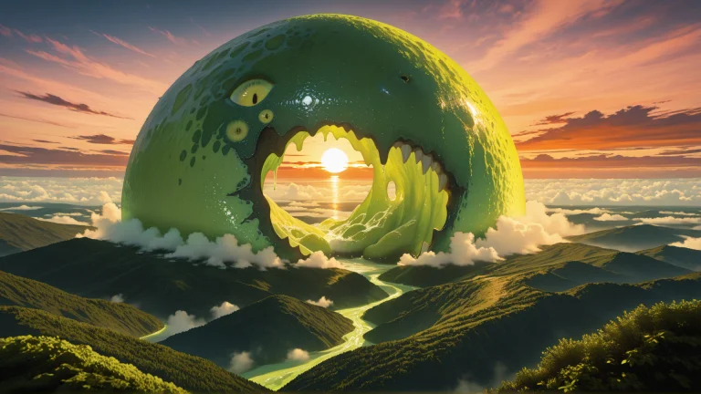 Embedxleasylazyembedslazypos, Dream Like Landscape With Lime...